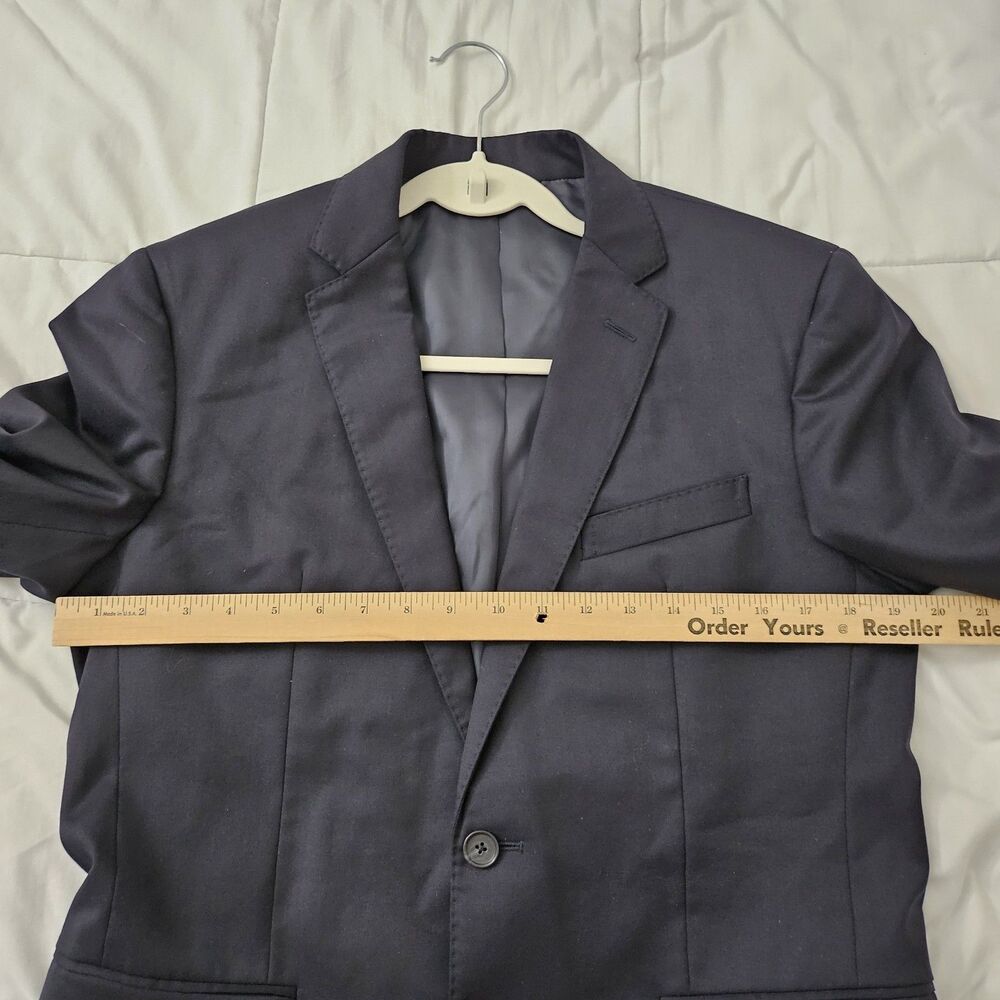 Brooks Brothers 1818 Milano Suit Jacket 40S & Pants 34 Dark Blue Wool Set Italy - Picture 9 of 15